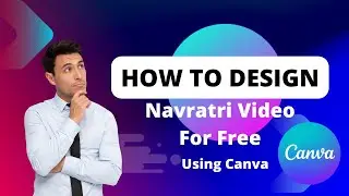 Navratri Social Media Post Design in Canva | Social Media Post Design Tutorial