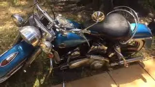 1958 FLH Panhead. Can barely tell it’s running