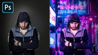 CYBERPUNK Color Grading | Photoshop Editing | Satisfied Official