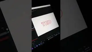 TED Logo animation in after effects. #logoanimation