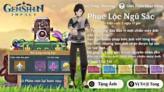 [Genshin impact] Event: Phúc Lộc Ngũ Sắc | tip chụp ảnh cùng Ji Tong - nhận 480 nguyên thạch