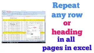 how to repeat rows in excel