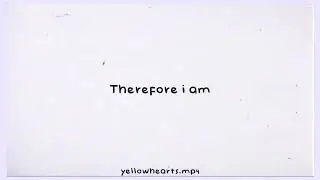Therefore I am - Billie Eilish edit audio