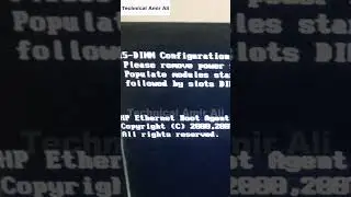 Sata cabling error | Dimm Configuration error || 