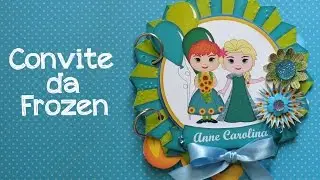 Convite da Frozen - Cafôfu Ateliê de Arte