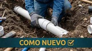 COMO REPARAR‼️ TUBO DE PVC SANITARIO 💩 O DE AGUA💦 SOLUCION RÁPIDA Y FACIL