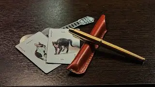 Кожаный чехол для ручки Parker из кожи