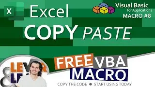 Excel Copy Paste | VBA Macro #8