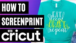 🥰 How To Screen Print With Vinyl & Cricut | Can you Screen Print With Cricut? 🤔