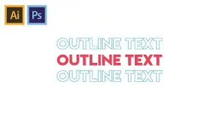 Cara Membuat Outline Text di Adobe Illustrator dan Photoshop