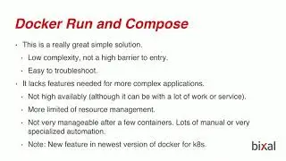 Bringing Containers to Production: A brief overview of orchestration technologies.