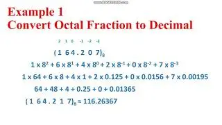 octal fraction to decimal conversion | octal fraccionario a binario | octal fraction to decimal
