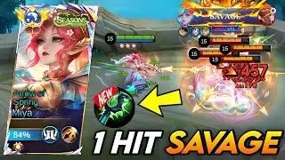 1 HIT SAVAGE TUTORIAL MIYA BUILD 2026! (AUTO 1 HIT KILL!💀) Miya Best Build & Emblem 2026!!! - Mlbb