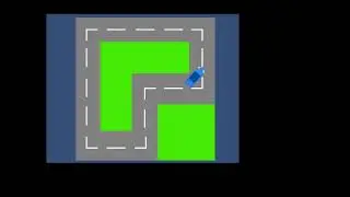 2D Car Path Following with Smooth Rotation