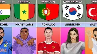 Most Followed Instagram Account From Different Countries | Comparison