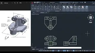 طريقة رسم المساقط باستخدام الاوتوكاد | AutoCAD projection