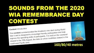 Sounds from the 2020 Remembrance Day Contest
