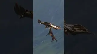 Perfect Shot: Golden Eagle 🦅 Ambushes Baby Mountain Goat In the Mountains!