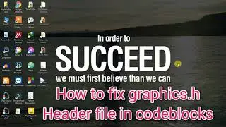 How to fix graphics.h header file in codebooks.