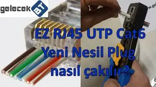 Ez RJ45 Cat6 Yeni Nesil Delikli Jack konnektör nasıl çakılır