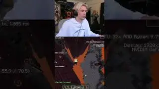 xQc gets streamsniped.. #shorts #twitch #stream #clips #xqc #minecraft #speedrun #lsf