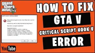 script hook v critical error [FIX] | Downgrade GTA 5 V1.0.2699.16 Back To V1.0.2699.0
