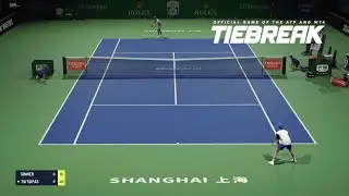 TIEBREAK - Jannik Sinner Vs Stefanos Tsitsipas I Shanghai Masters I Expert Difficulty (PS5)