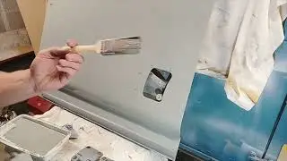 Landy SERIES 3 door restoration external side.  How to bring a classic car door back to life.