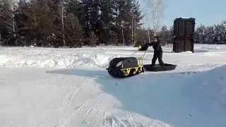 стант на мотособаке