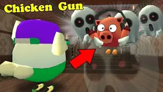 ТАИНСТВЕННЫЙ ДОМ ПРИЗРАКОВ В ЧИКЕН ГАН (CHICKEN GUN)!МИНИ-ФИЛЬМ "Загадочное наследство"