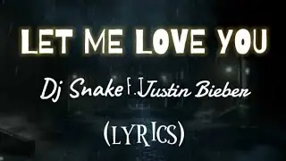 Let Me Love You - Dj Snake ft. Justin Bieber Lyrics