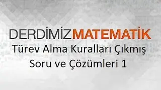 Türev Alma Kuralları  Soru ve Çözümleri 1