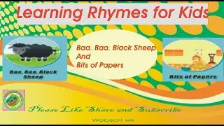 Baba black sheep and bits of paper Nursery rhyme.