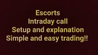 Analysis of Intraday call Escorts ||Hindi