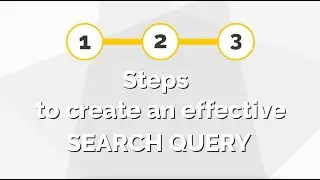 Three Steps to Create An Effective Search Query