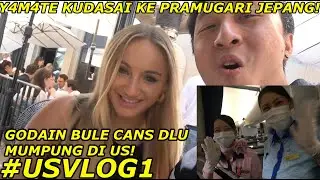 TELL Y4M4TE KUDASAI TO A JAPANESE STEWARD! TAKE A BULE GIRL! VLOG USA DAY 1!