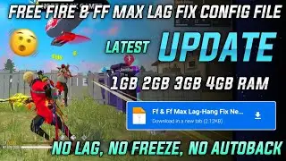 Free Fire Lag Fix 1GB 2GB 3GB 4GB RAM🔥 | Free Fire Lag Fix Config File Today | Free Fire Lag Problem
