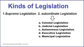 Legislation and kinds of legislation