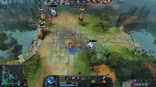 Lich - lives on nothing assists offlane Bristleback