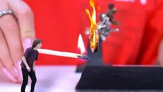 Korkusuz Max‘ın yanan yüzük içinden atlayışı