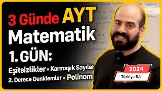 Takipçilerimle 3 Günde AYT Matematik 1. Gün Ders Videosu 