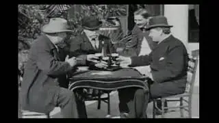 A Game of Cards in 1895 - Lumiere Brothers films (Vintage Old Silent film)