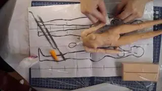 Шарнирная кукла своими руками с нуля часть 5 как лепить руки