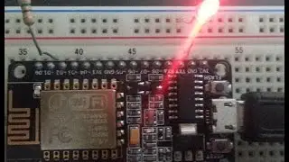ESP8266 ESP-12E nodemcu LED Blink test - Getting started with firmware and sketches