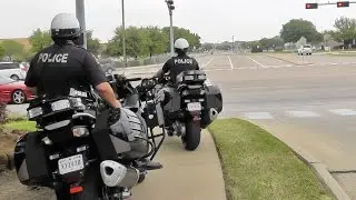 Police Motorcycle Gang Being Sneaky
