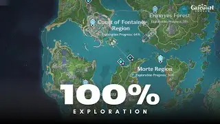 Fontaine 100% True Exploration Day 1 【Genshin Impact】