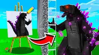 MOB BATTLE , But What i DRAW Comes To Life In Minecraft!