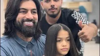 اليوم زارتني اجمل بنوته تريد تسريح لشعرها في صالون الكوافير بسام
