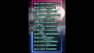 Full Moon Day | Powernami dates for 2023 | Sarvam Yogalayam