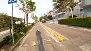 15 min virtual walking video Bibione spiaggia - Venezia - Italia early morning slow run treadmill